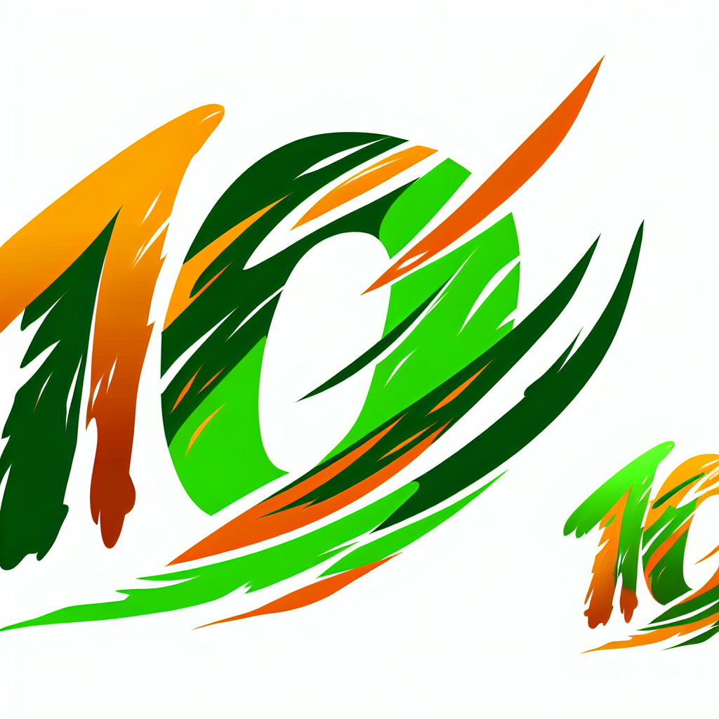 Monday 10 event logo featuring a stylized number 10 in orange and green colors, symbolizing the festive and dynamic spirit of the event