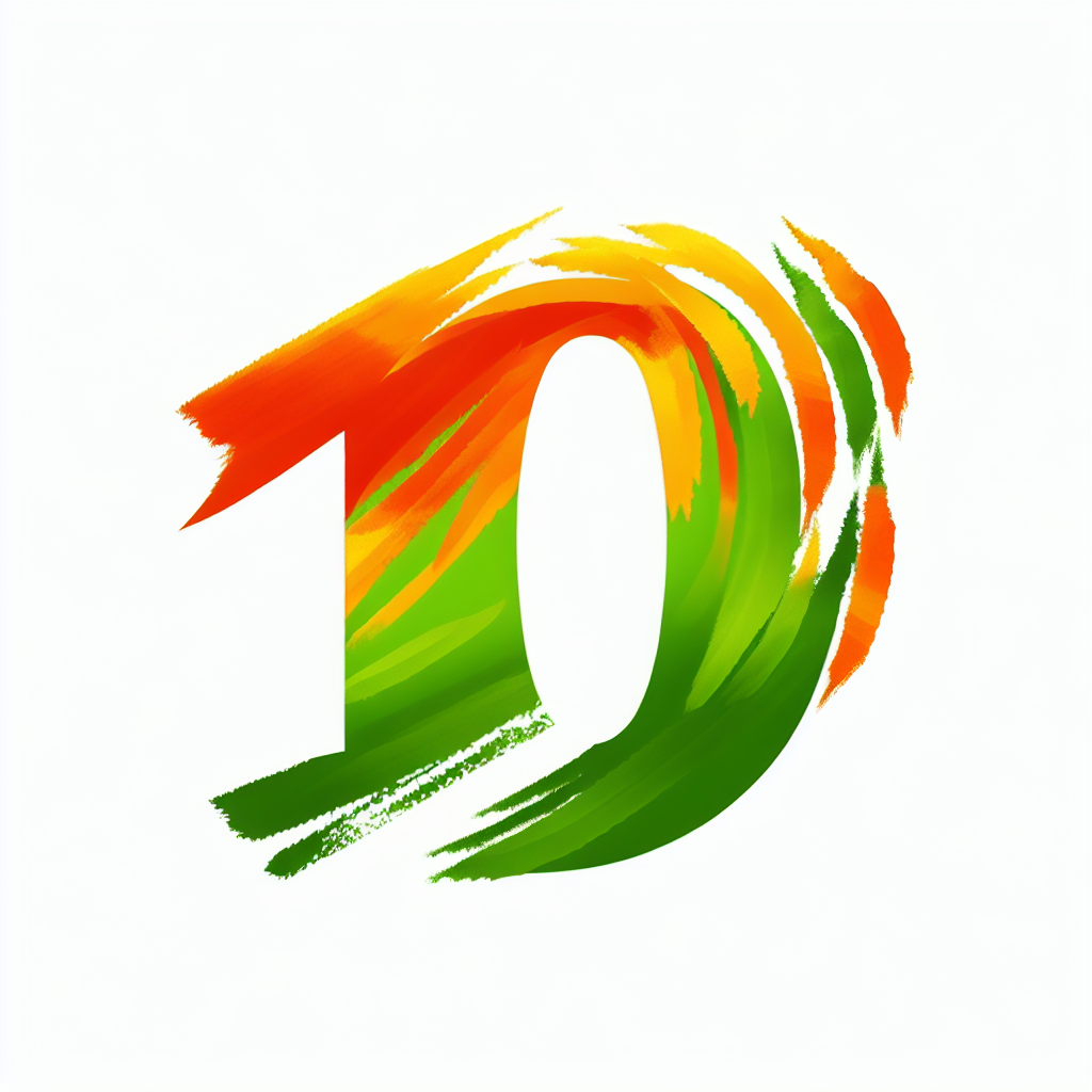 Monday 10 event logo featuring a stylized number 10 in orange and green colors, symbolizing the festive and dynamic spirit of the event